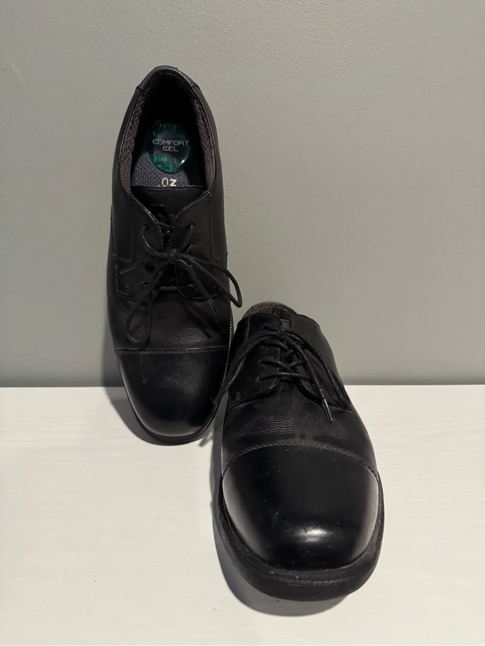 Comfort Gel Nunn Bush Kore Black Men's Lace-Up Dress Shoes